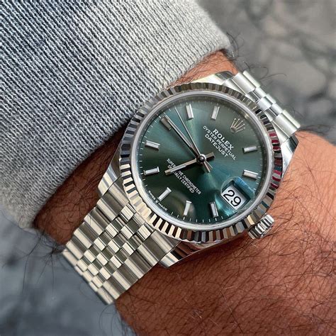 rolex datejust gold green|2022 rolex datejust 41mm.